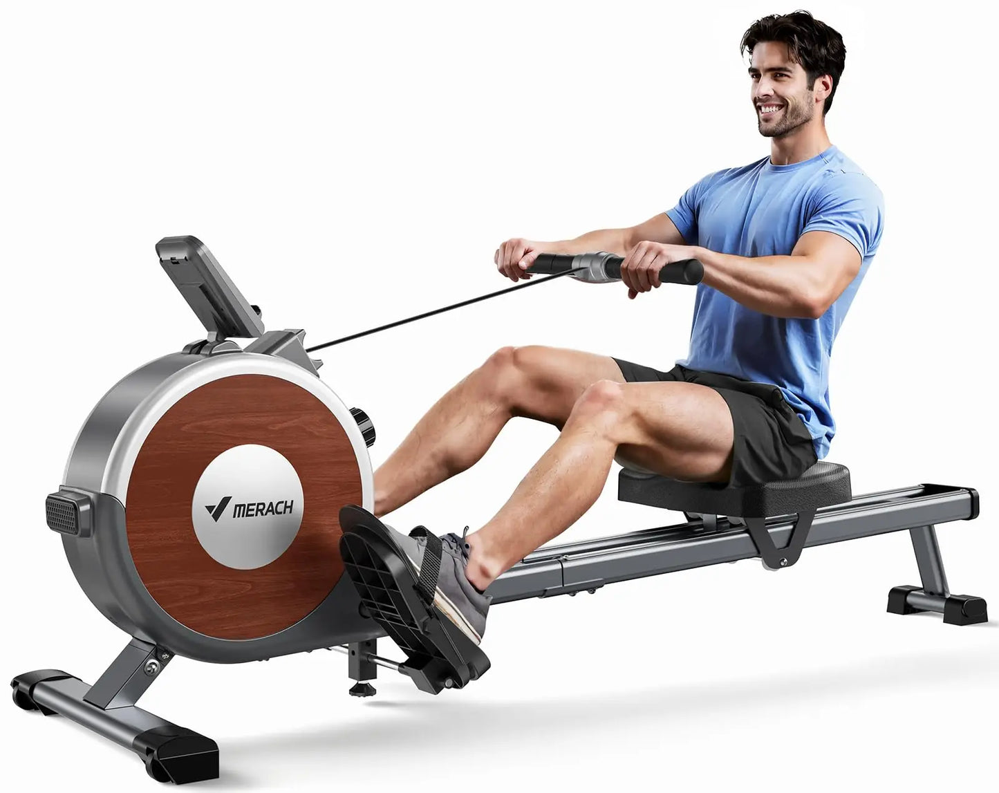 MERACH Magnetic Rowing Machine 16 Levels Resistance 350 Lbs