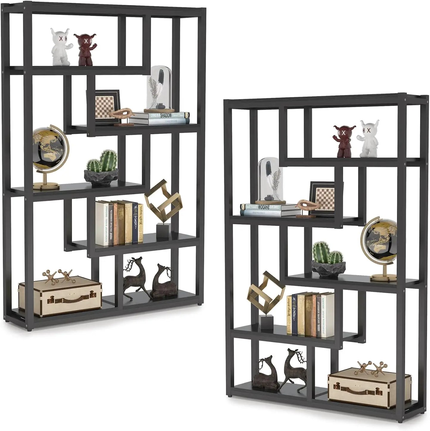 Way To Origin Modern Industrial Etagere Bookshelf Storage Display