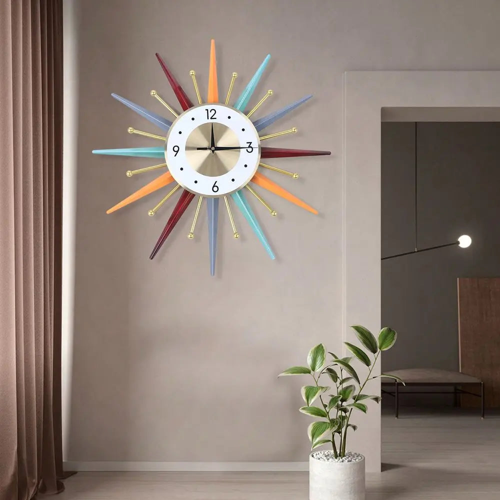 Wall Clock For Living Room Bedroom Study Indoor Outdoor Multiuse