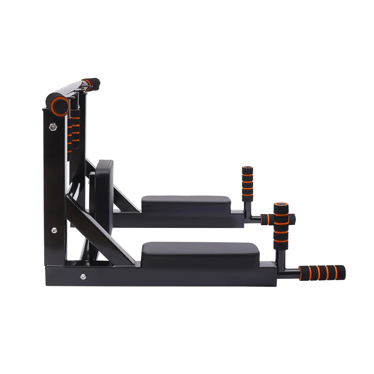 Pull Up Bar Dip Station Wall Mount Knee Raise Exercise