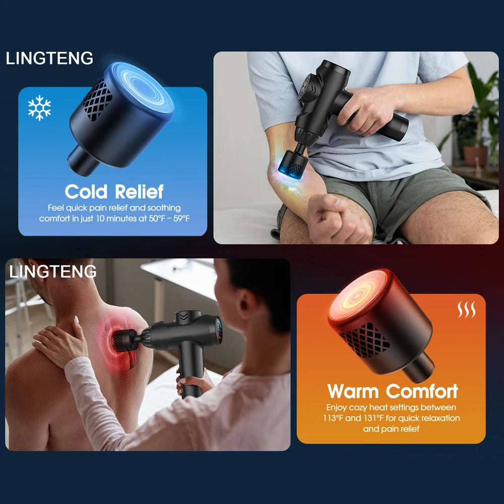 LingTeng Massage Gun With Hot And Cold For Deep Tissue