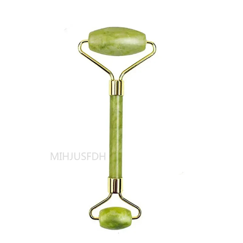 Jade Roller Massager Gua Sha Stone For Face And Body