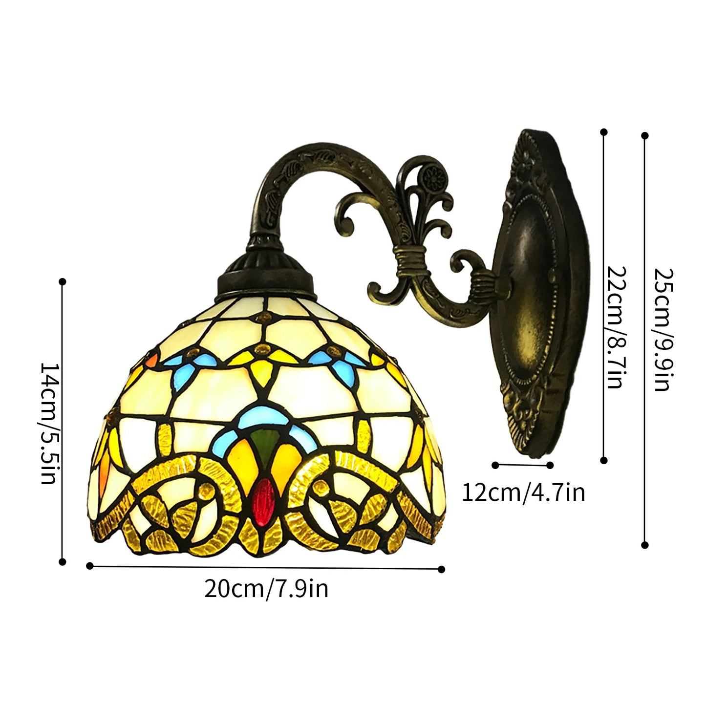 Vintage Dome Wall Lamp For Living Room And Bedroom Staircase