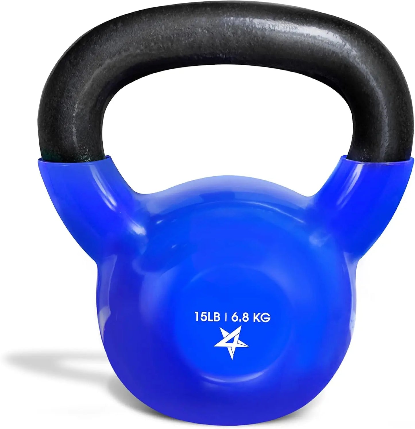 Vinyl Coated Cast Iron Kettlebell 5 To 100 LB For Full Body Training