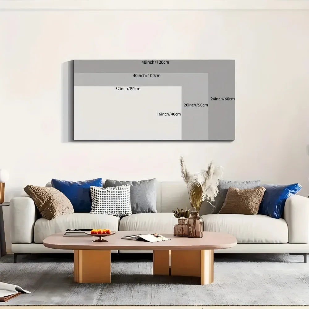 Nordic Style Dandelion Wall Art Wood Framed Canvas Print