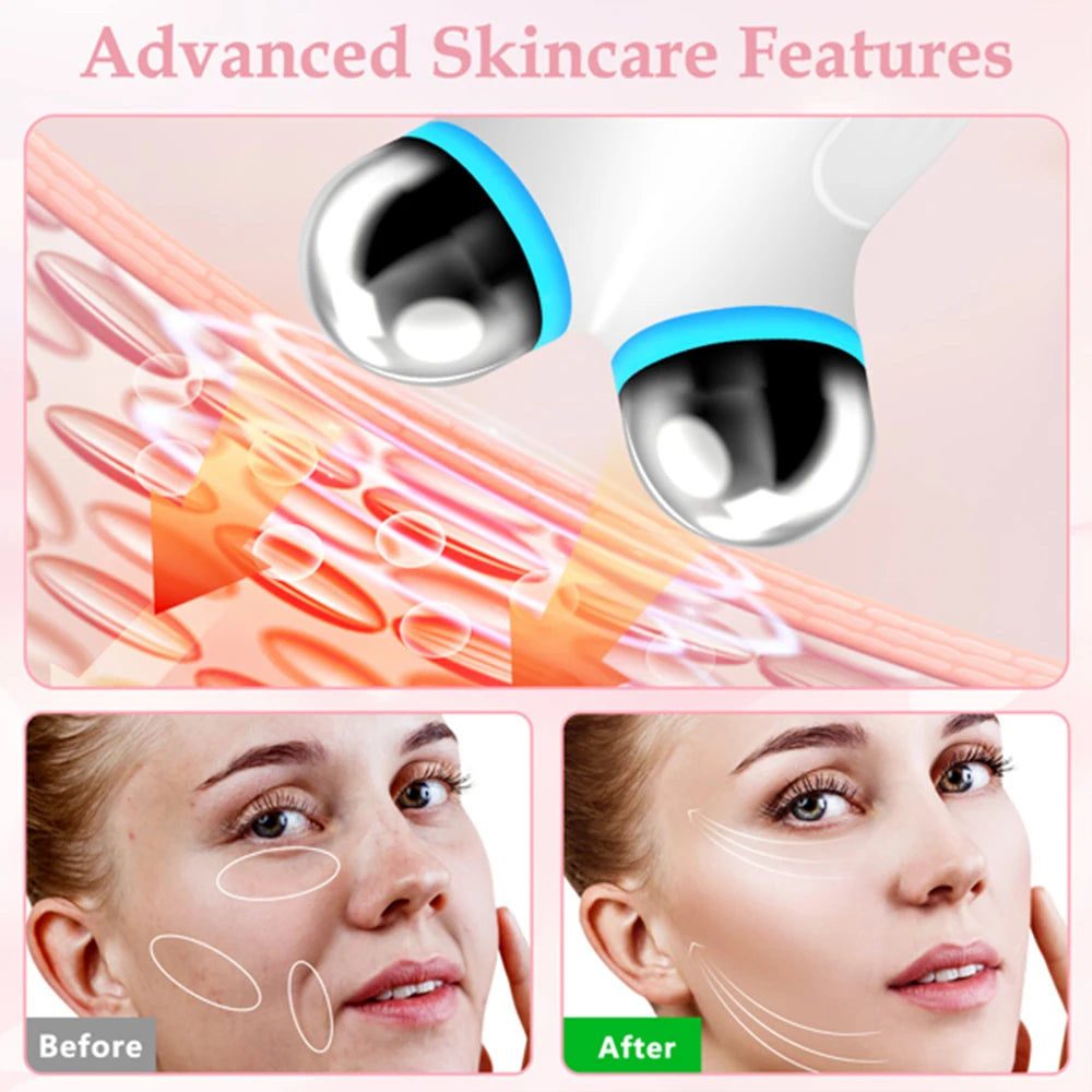 Microcurrent Facial Device For Anti Aging And Wrinkles
