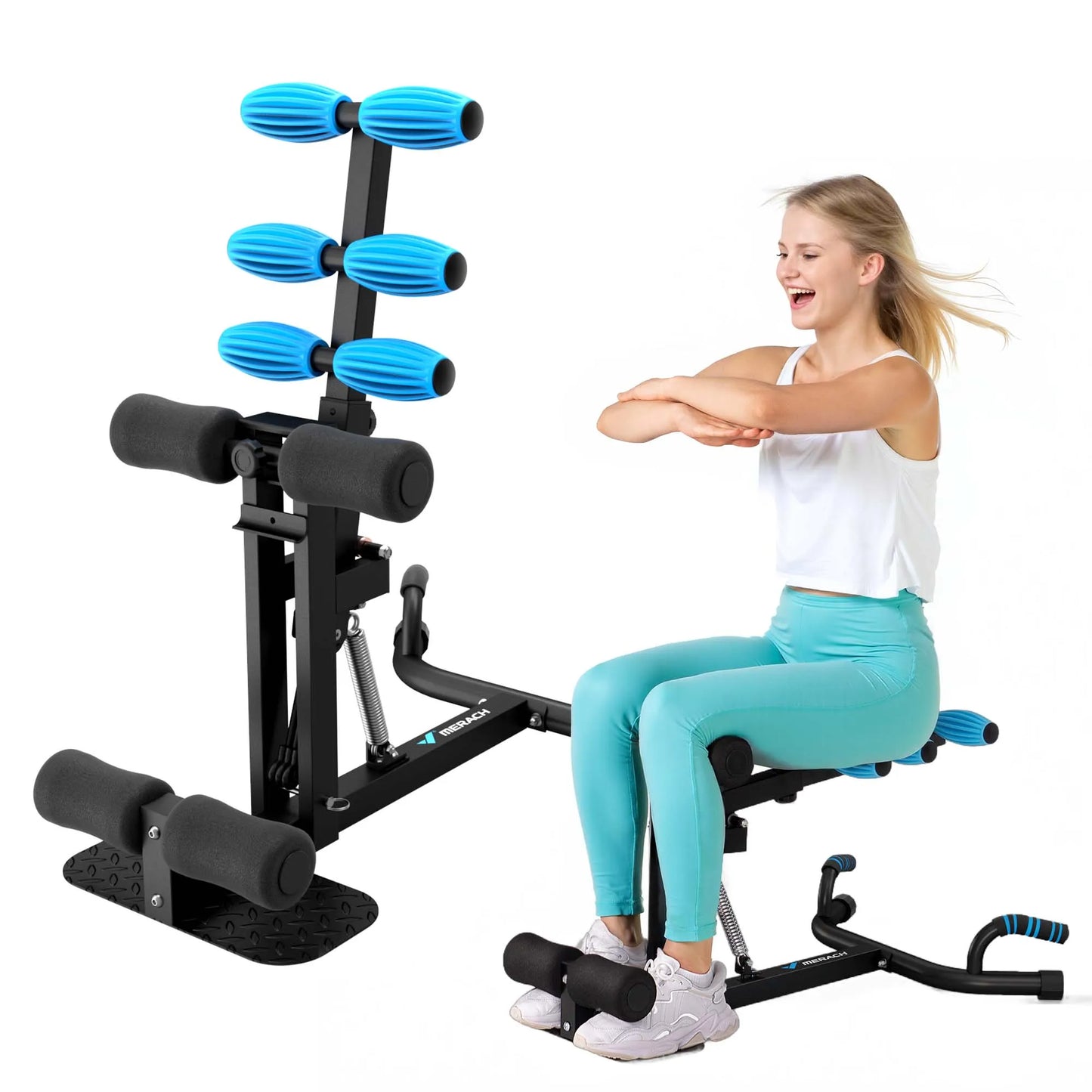 MERACH Deep Squat Machine Glutes Trainer For Core Legs Pushups