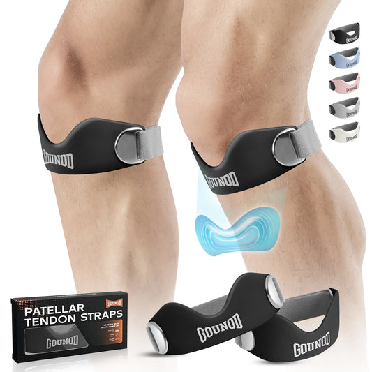 GOUNOD Silicone Patellar Tendon Support Strap For Knee Pain Relief