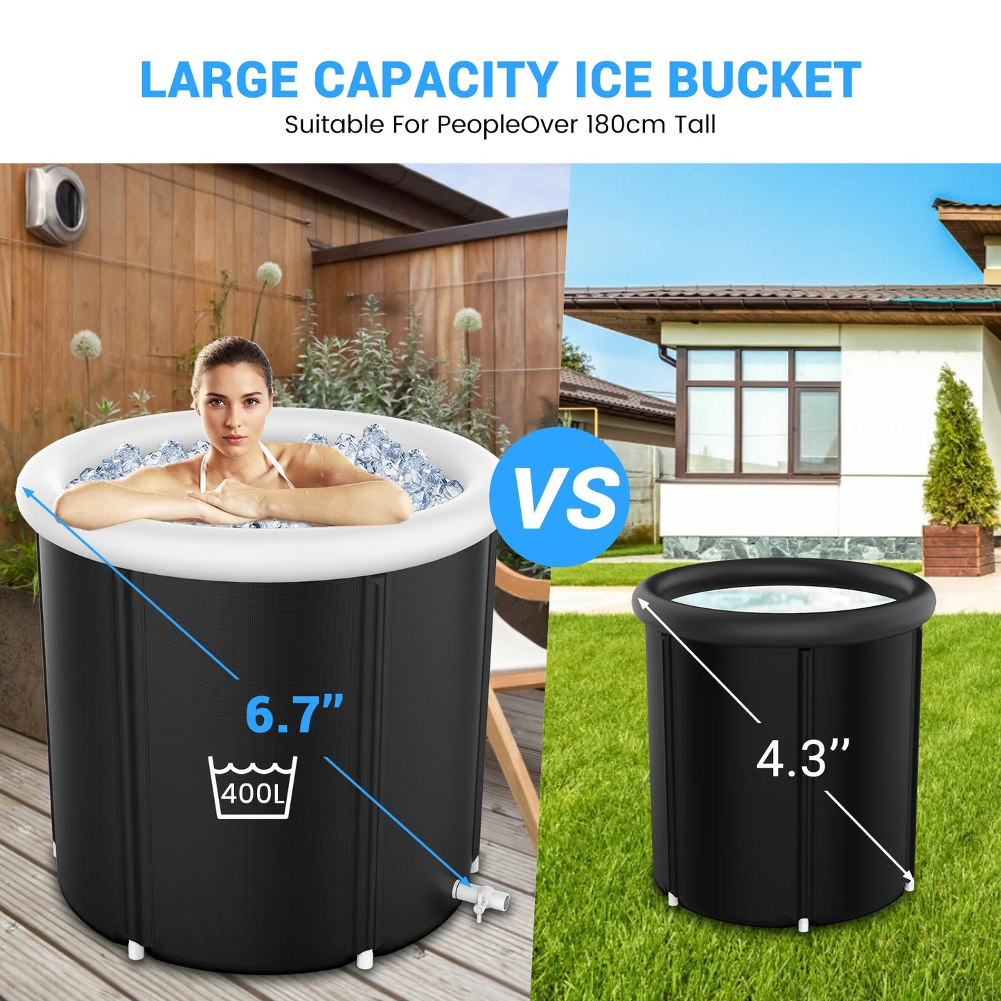 Portable Ice Bath Cold Plunge Tub For Sports Recovery