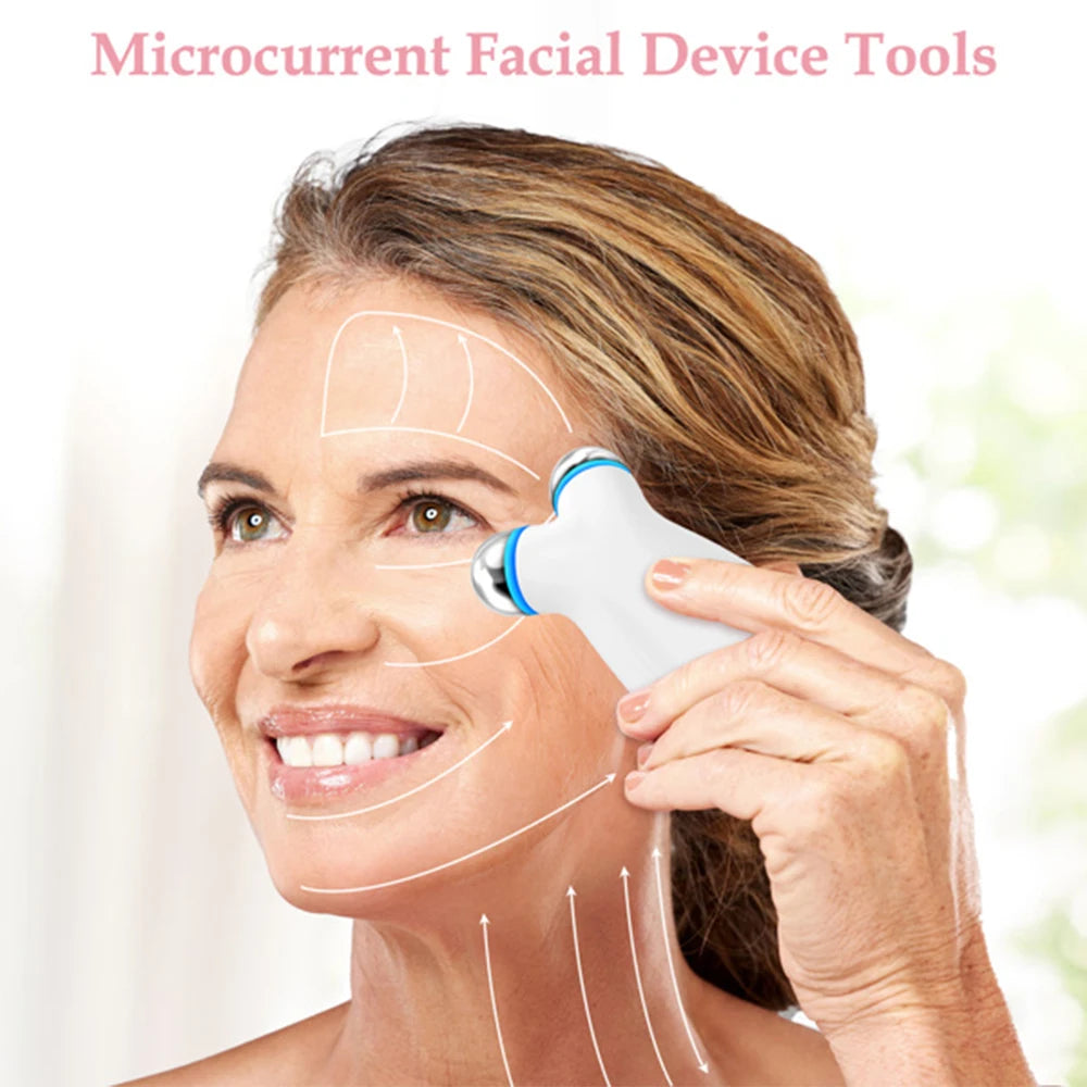 Microcurrent Facial Device For Anti Aging And Wrinkles