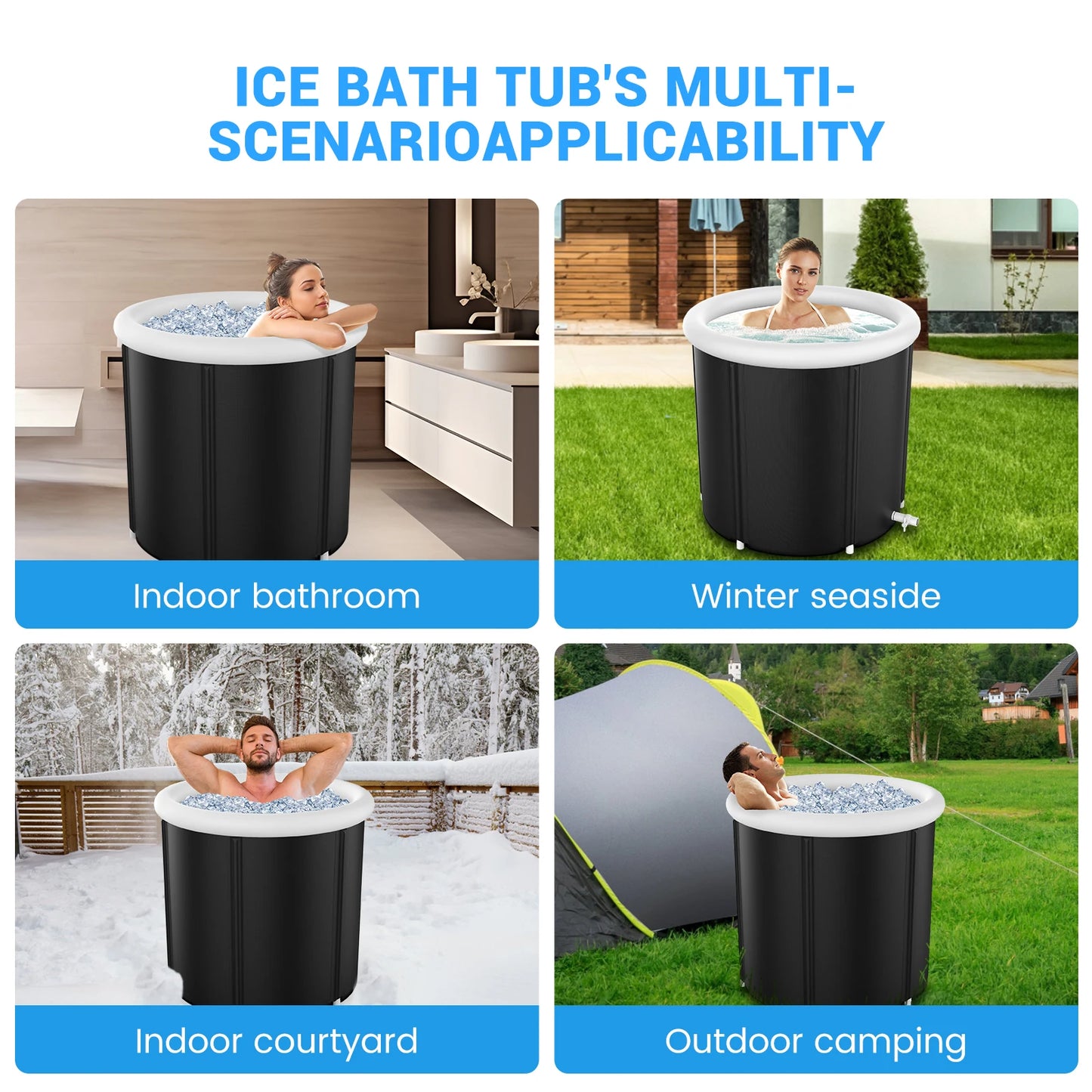 Portable Ice Bath Cold Plunge Tub For Sports Recovery