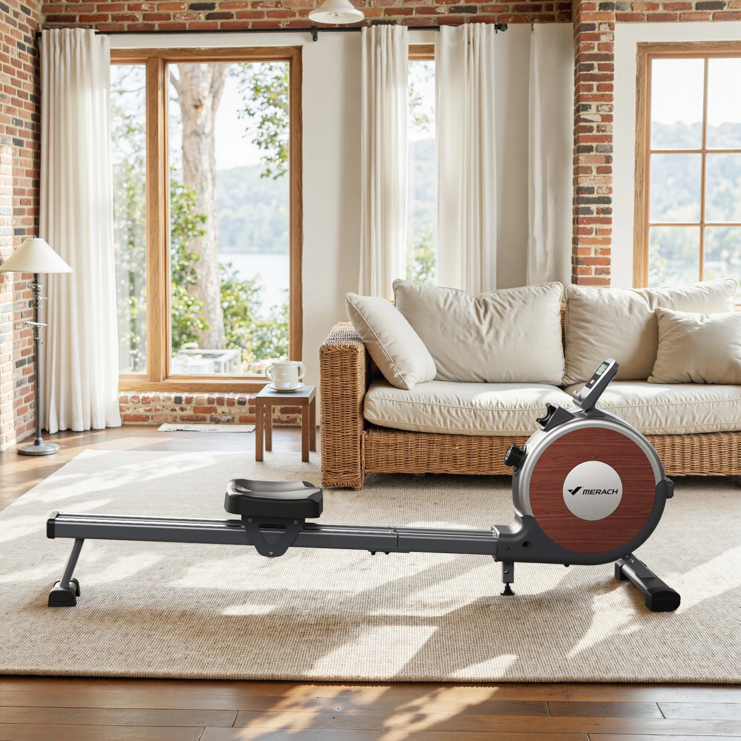 MERACH Magnetic Rowing Machine 16 Levels Resistance 350 Lbs
