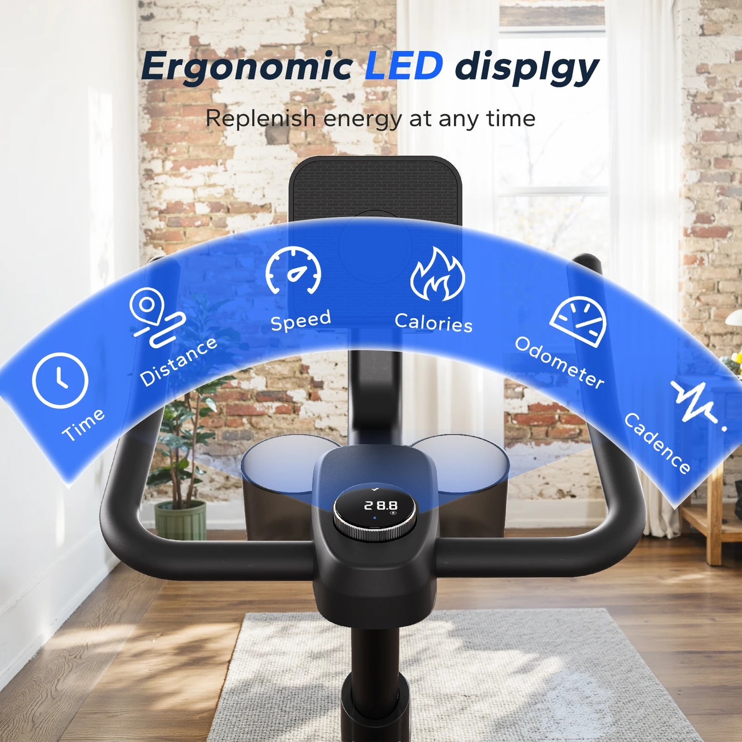MERACH Magnetic Indoor Cycling Bike With App And Low Noise