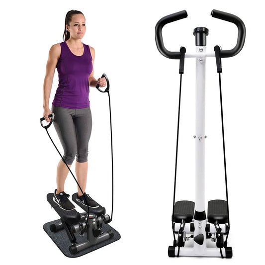 Exercise Stepper Machine With LCD Monitor And Resistance Bands