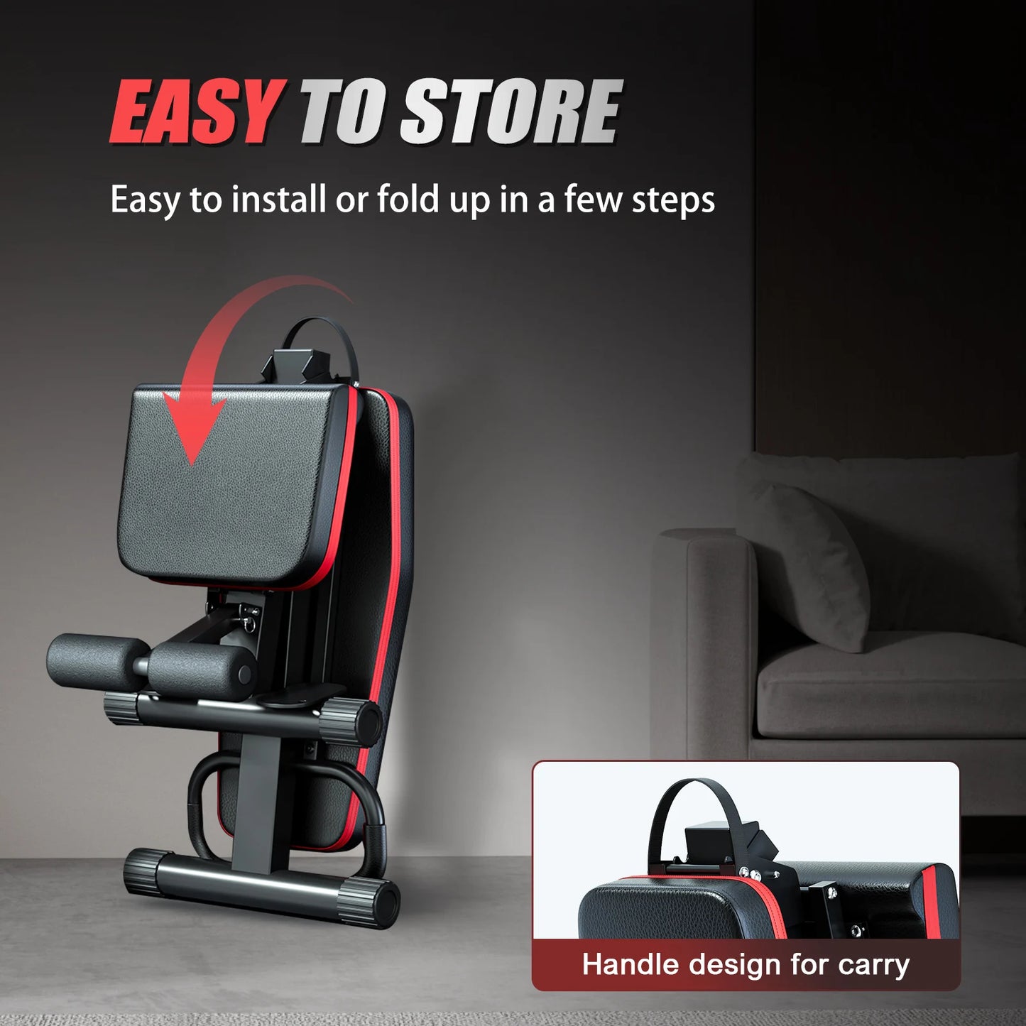 Multi Functional Foldable Dumbbell Bench With Six Adjustable Levels
