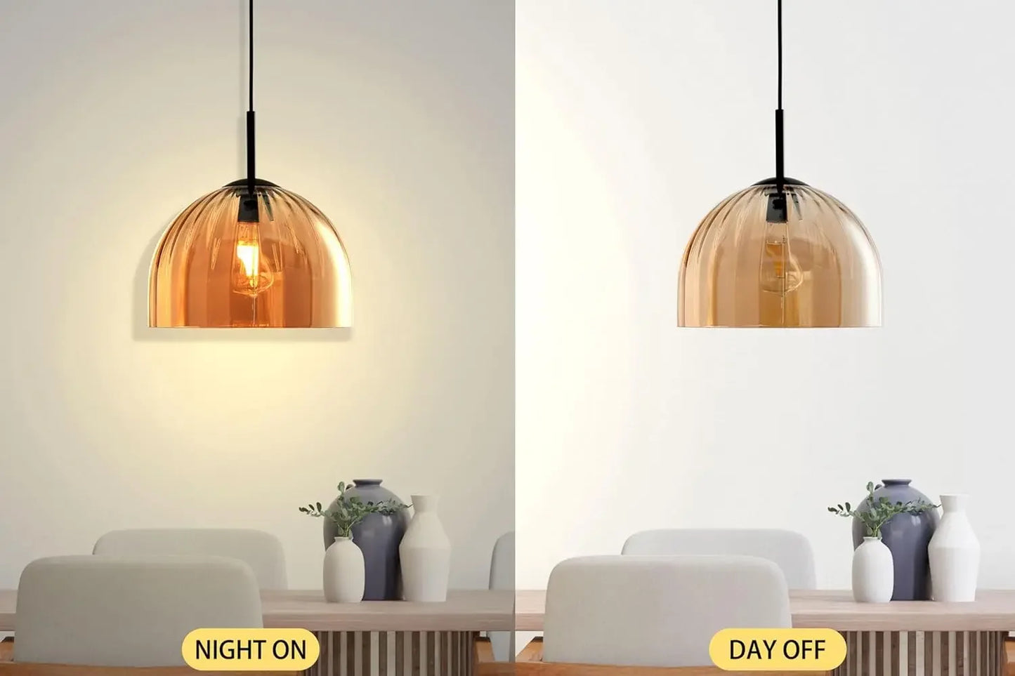 Dome Pendant Chandelier for Kitchen Island Boho Rustic Farmhouse