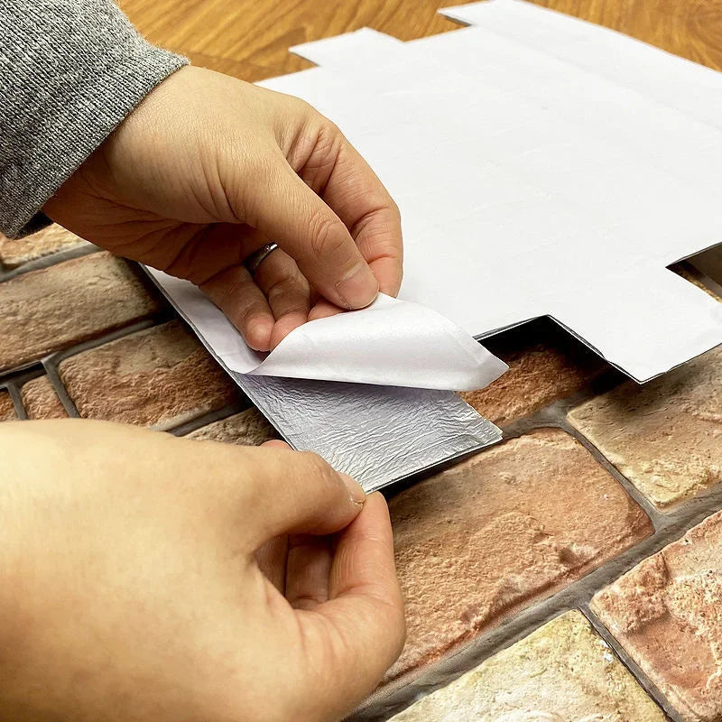 3D Imitation Brick Wall Stickers Self-Adhesive Waterproof Wallpaper