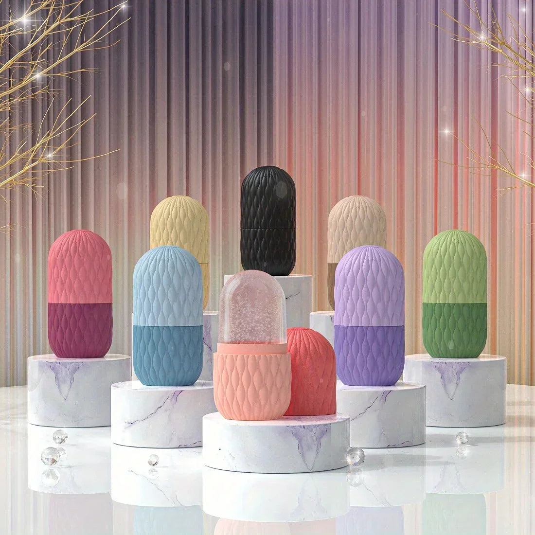 BXA Ice Face Roller Reusable Silicone Skin Care Tool