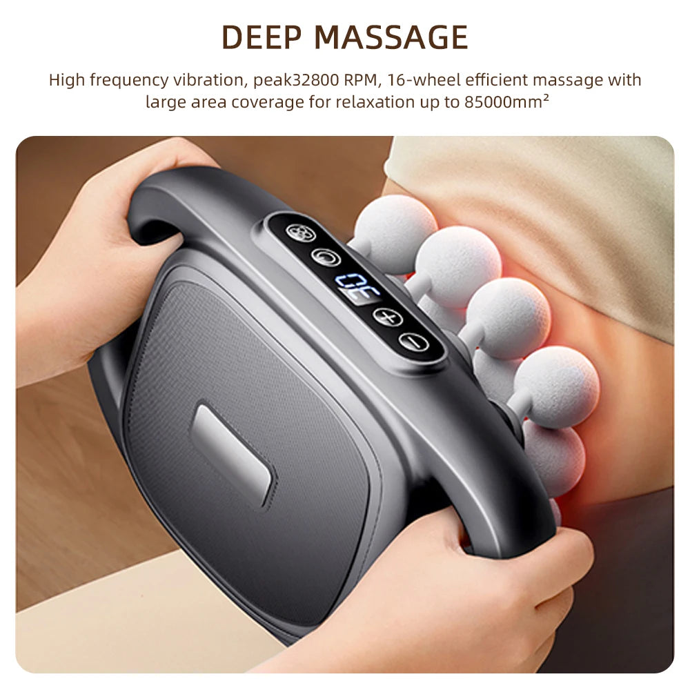 Foreverlily Fascia Gun 16 Heads High Frequency Percussion Massager