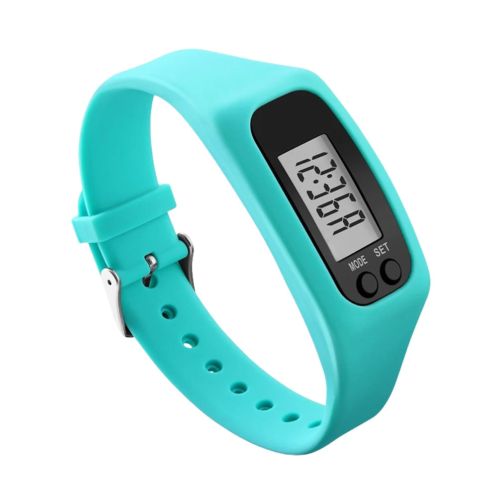 APWIKOGER LED Pedometer Bracelet Calorie Counter Fitness Watch 12 24H