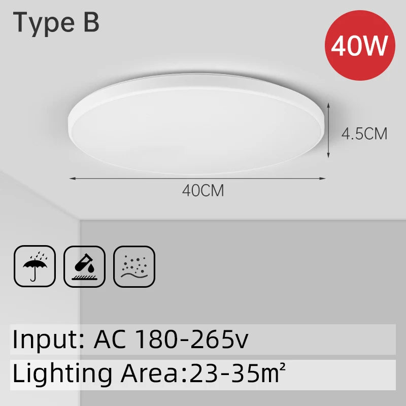 Chenben LED Ceiling Light Fixture for Kitchen and Bathroom