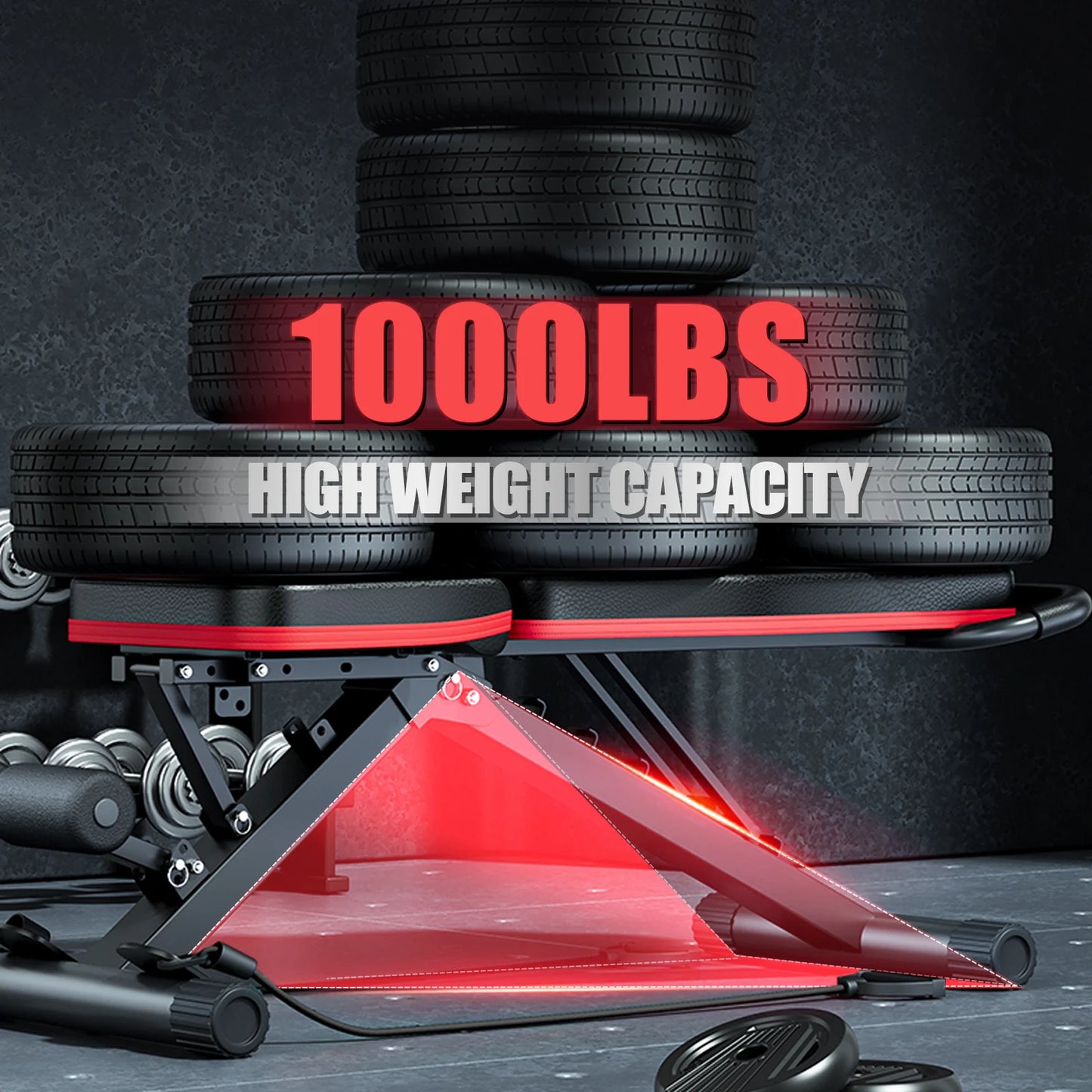 Multi Functional Foldable Dumbbell Bench With Six Adjustable Levels