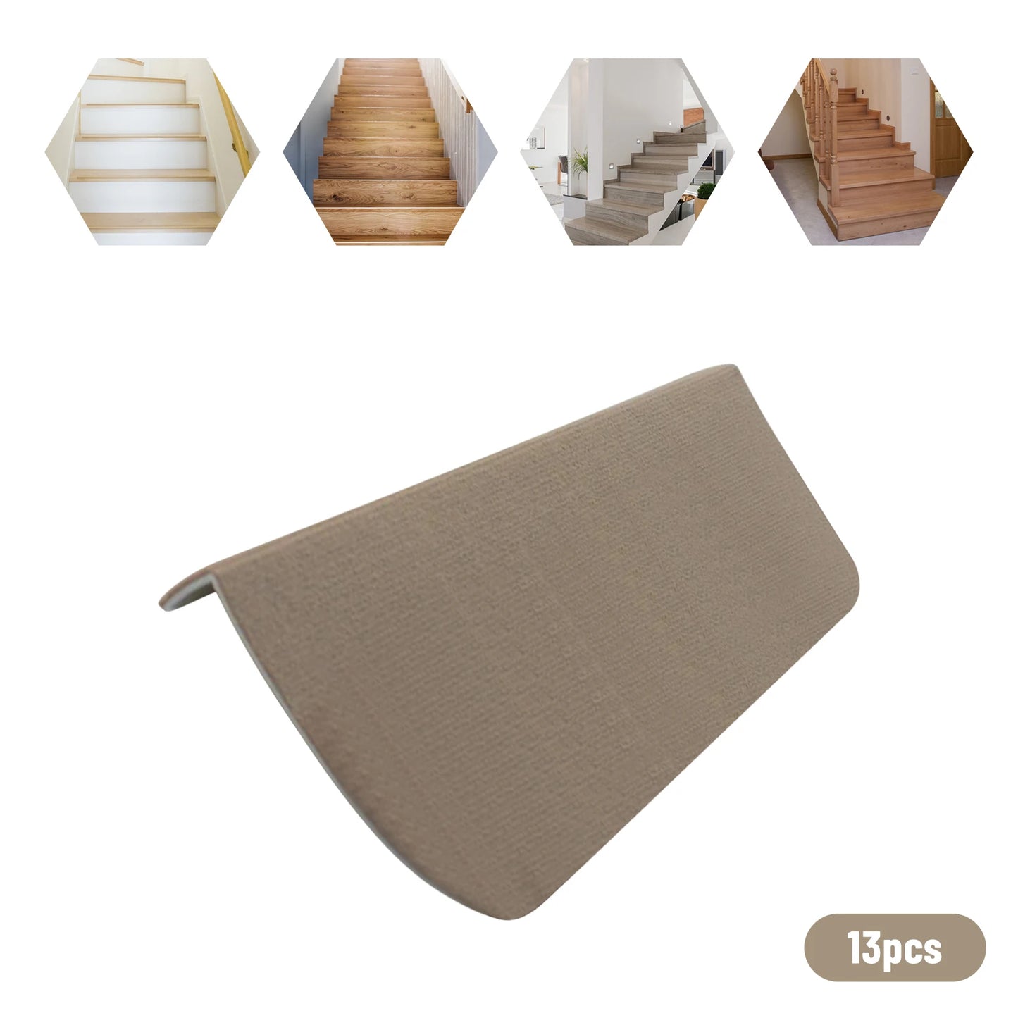 Bymaocar Carpet Stair Treads Mat Non Slip Hallway Protection