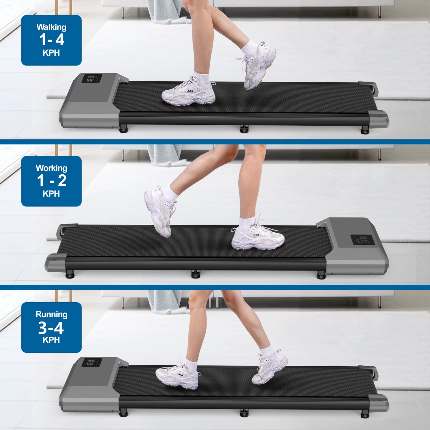 Walking Pad Mini Treadmill Under Desk 2in1 Portable Home Office