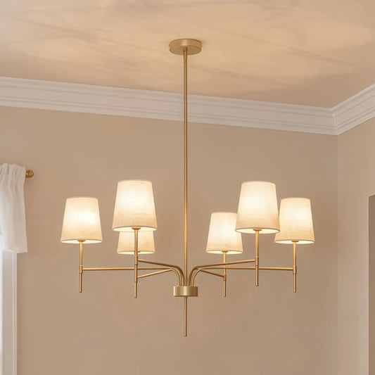 Antique Look Six Light Dining Room Chandelier