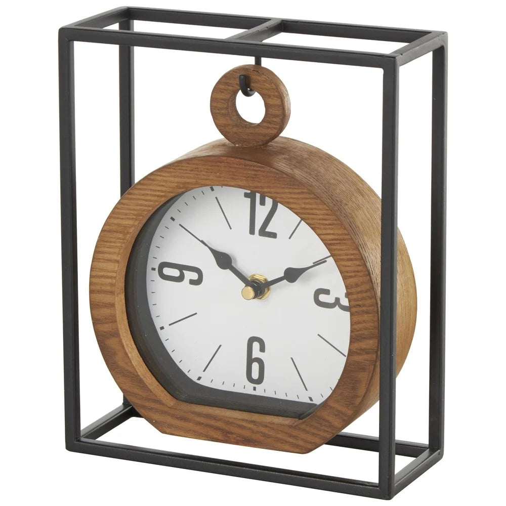Elegant Metal Suspended Clock With Quiet Quartz Movement For Home