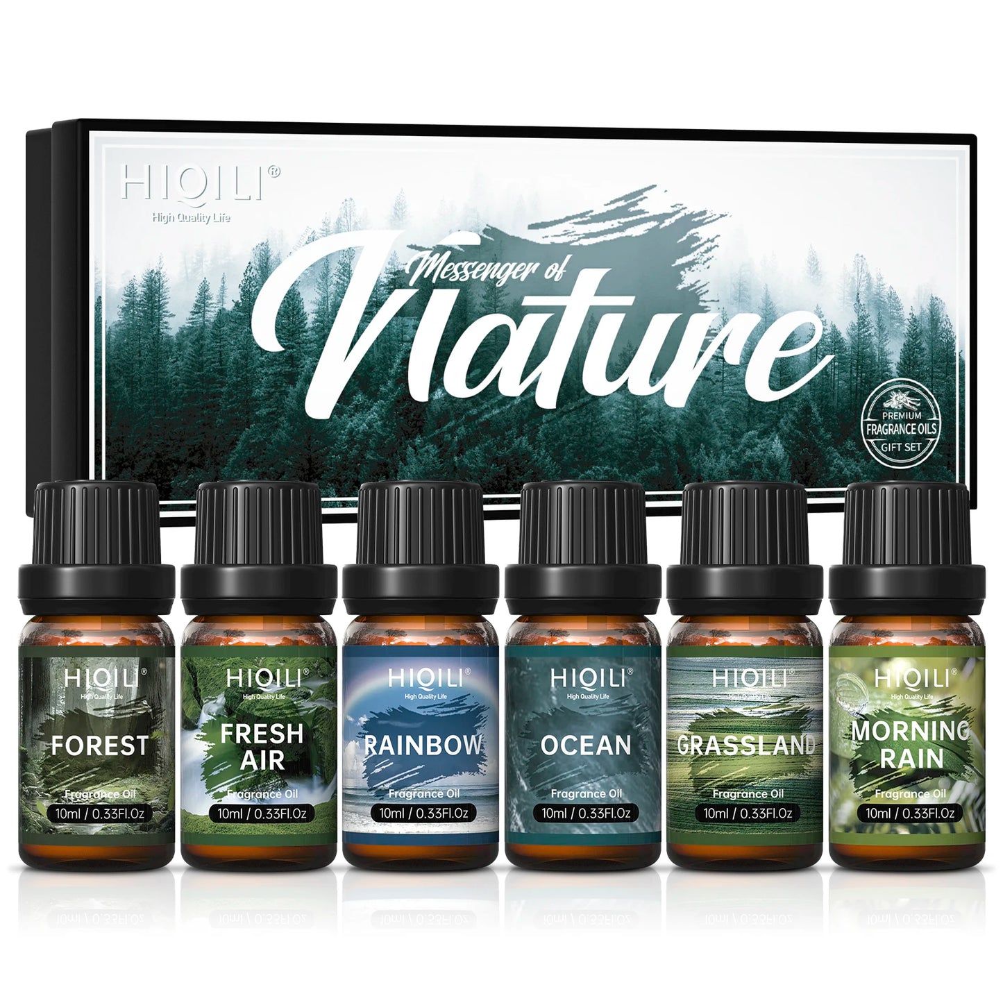 HIQILIE Fragrance Oil Set 6 Piece Diffuser Aromatherapy