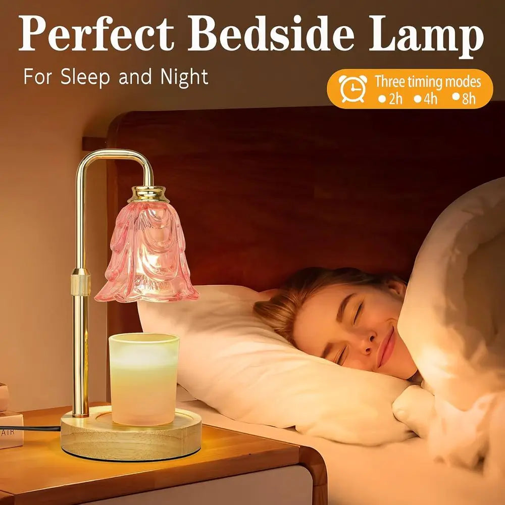 Candle Warmer Lamp With Timer Dimmer Adjustable Tulip Wax Warmer Gift