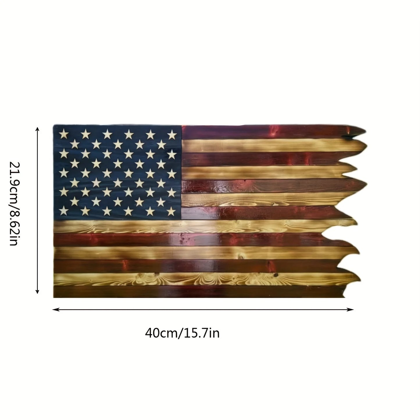 American Wavy Flag Wooden Decoration For Home Office