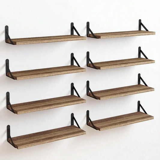 Floating Rustic Wood Shelves for Bedroom Living Room Kitchen Bath