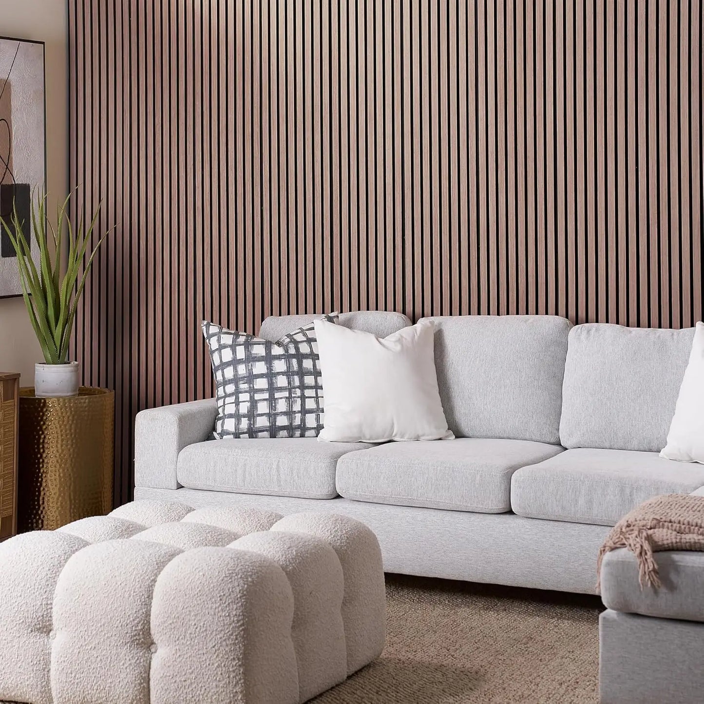 Oak Acoustic Wood Panels 4 Pack for Walls and Soundproofing