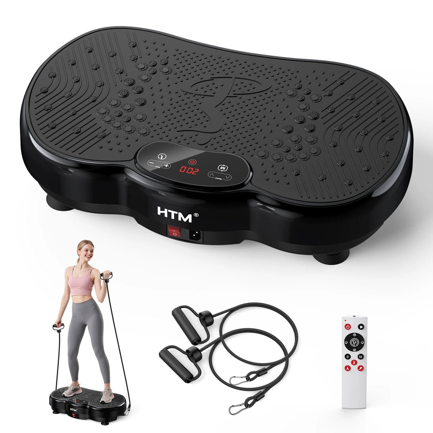 HTM Whole Body Vibration Plate Calorie Counter 120 Speed Levels