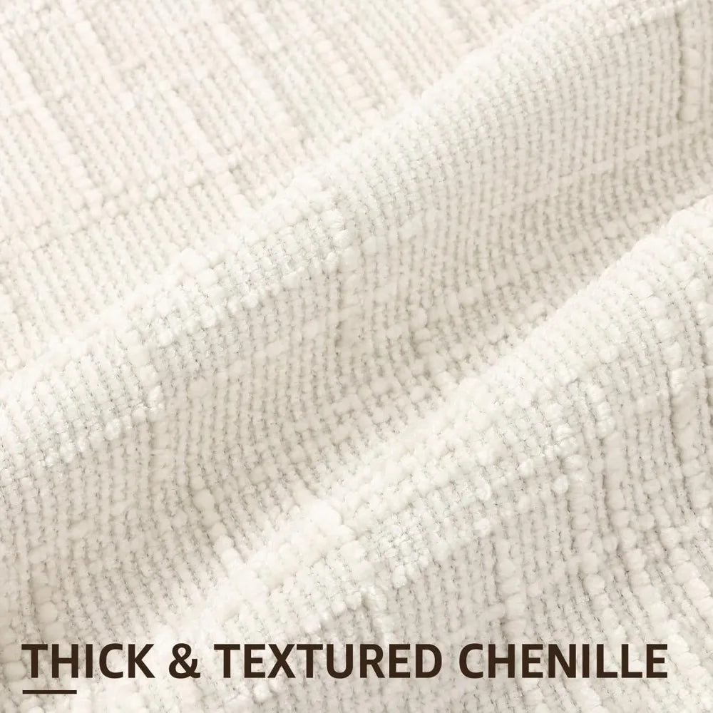 NBVCX Chenille Throw Pillow Covers Textured Set 2 For Sofa