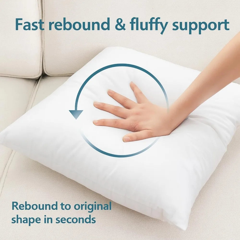 NBVCX Down Alternative Throw Pillow Inserts Pack of Two