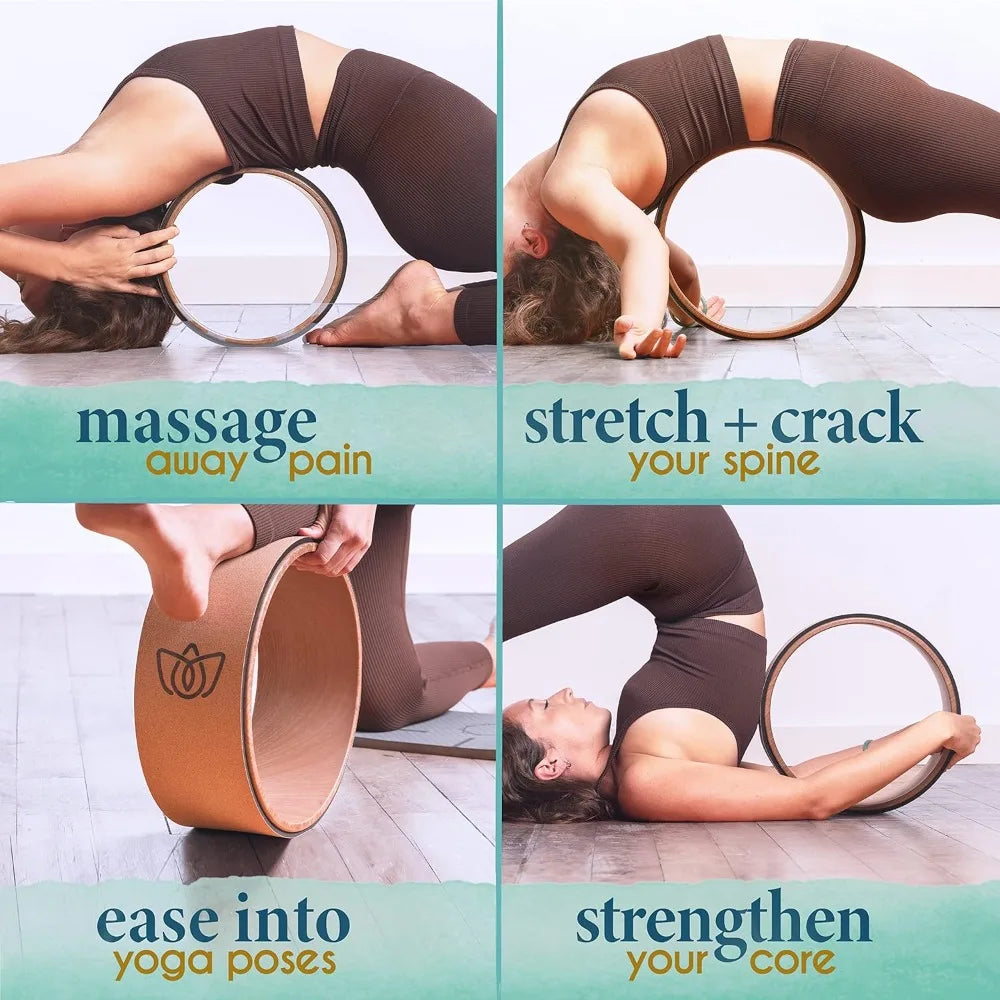 Florensi Yoga Wheel Set 3 Pack Back Pain Stretcher Roller