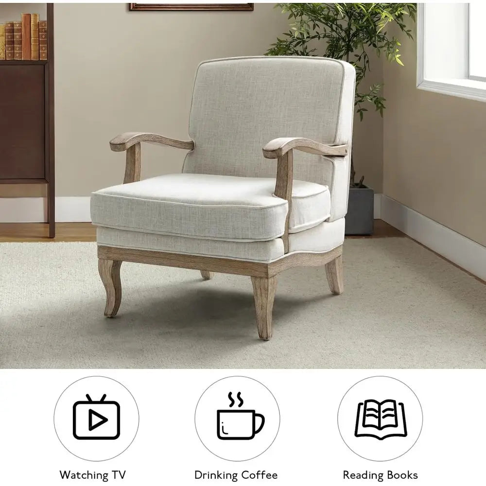 Mid-Century Upholstered Swivel Accent Chair
