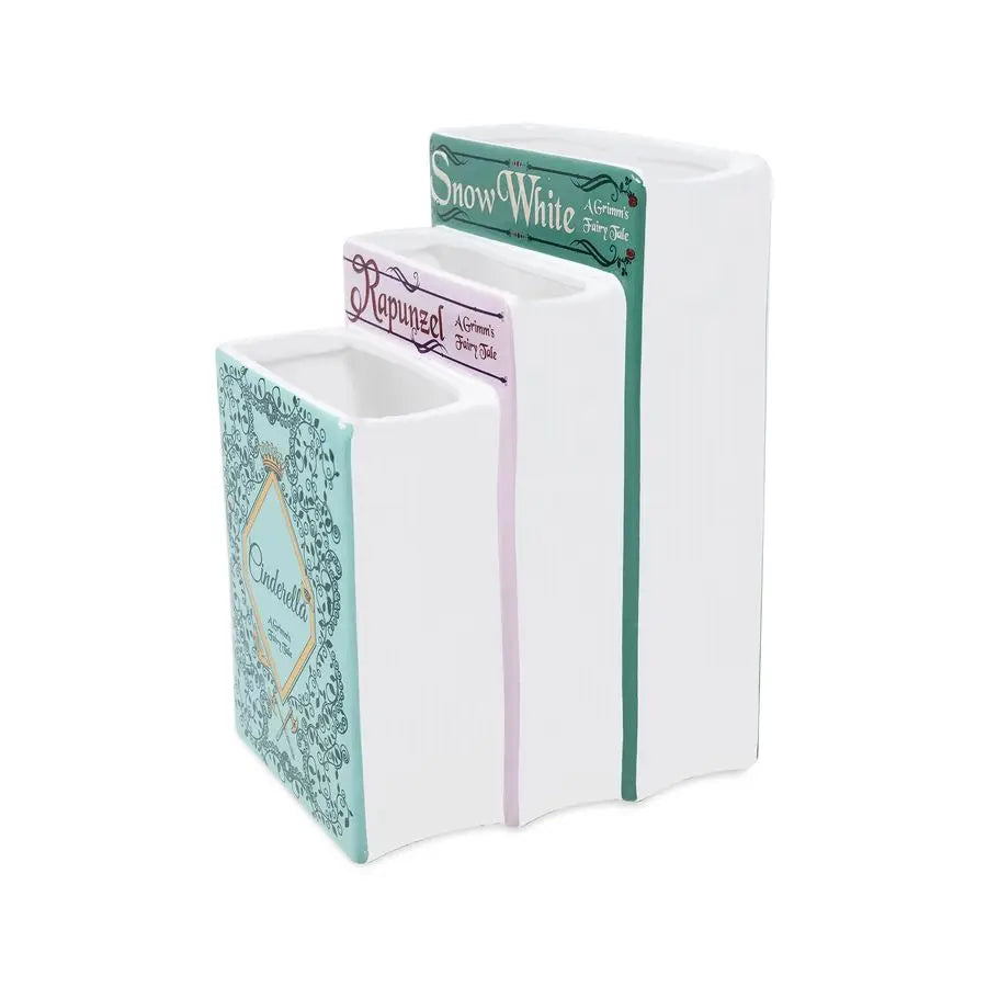 Ceramic Triple Book Stack Vase Decor For Book Lovers
