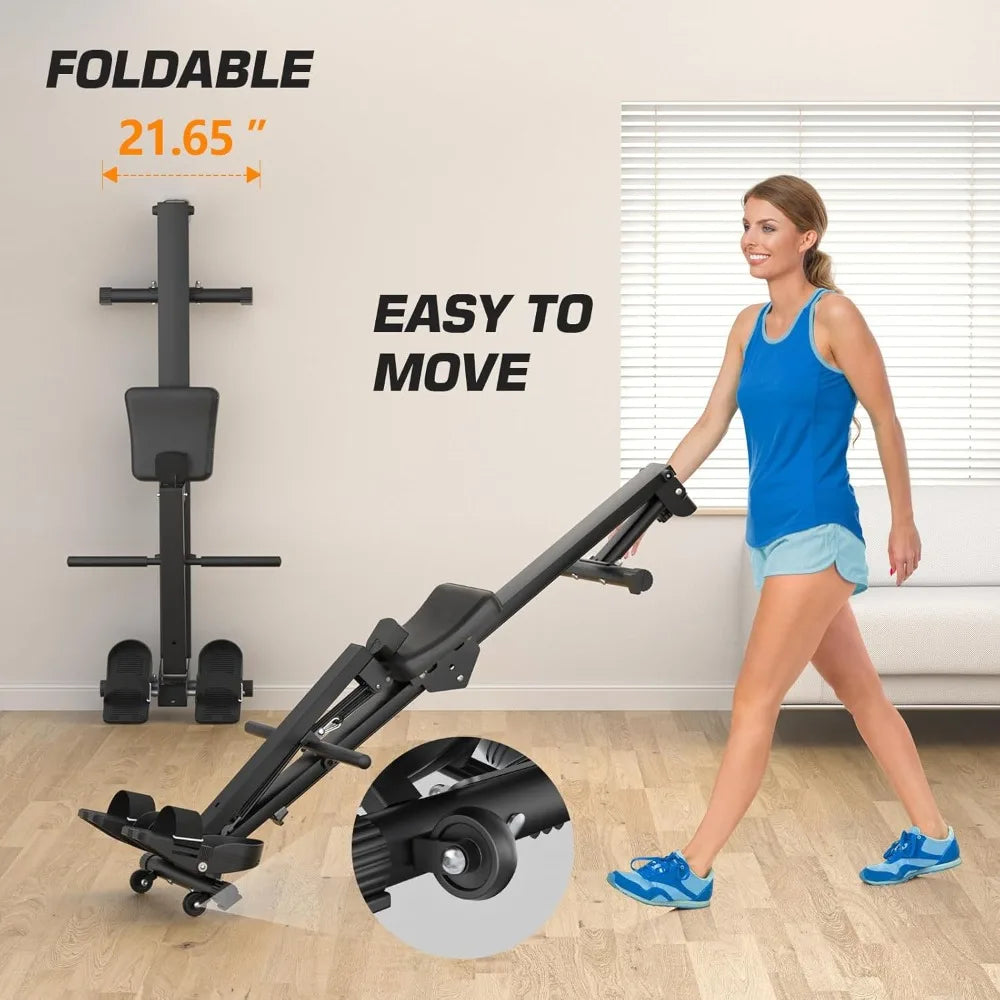 YTYIN Compact Magnetic Foldable Rowing Machine For Home Use