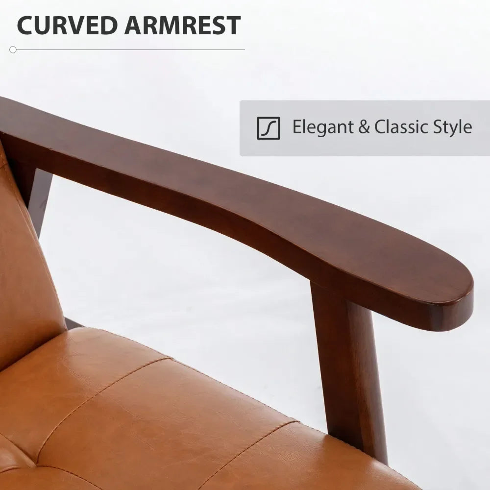 XMSJ Leather Reading Armchair and Dining Chairs for Living Room Bedroom