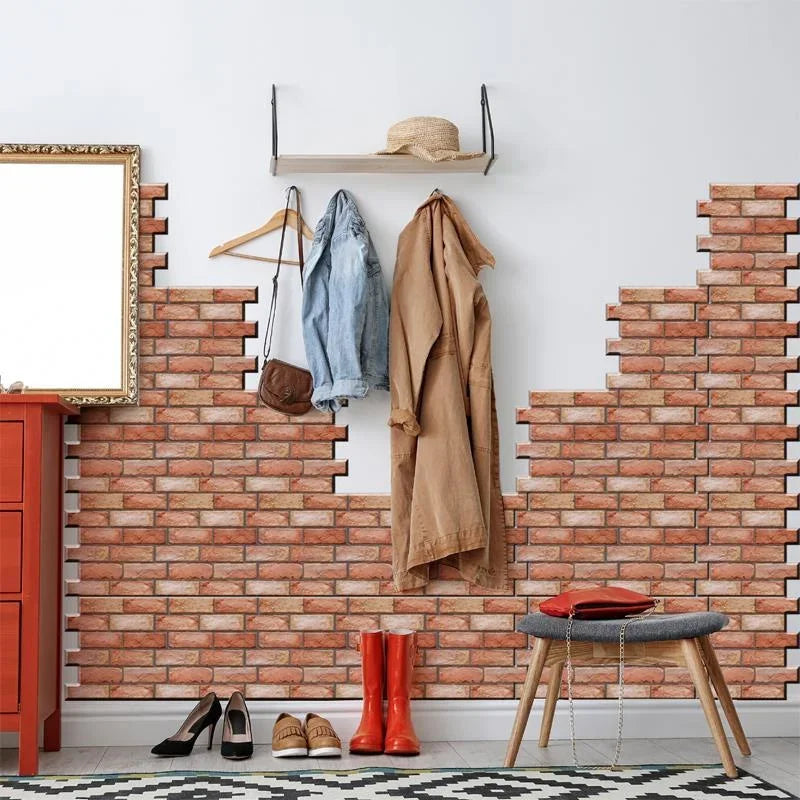 3D Imitation Brick Wall Stickers Self-Adhesive Waterproof Wallpaper