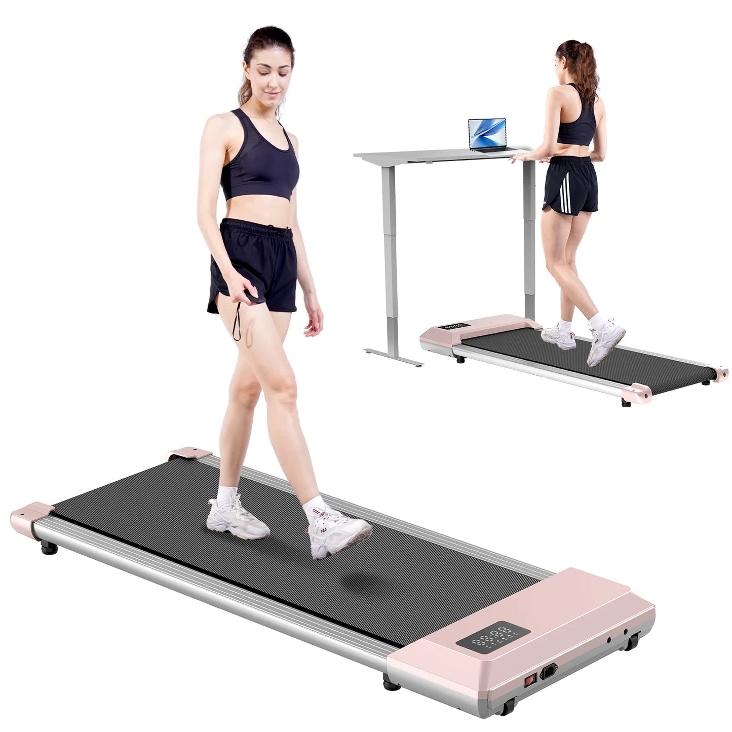 Walking Pad Mini Treadmill Under Desk 2in1 Portable Home Office