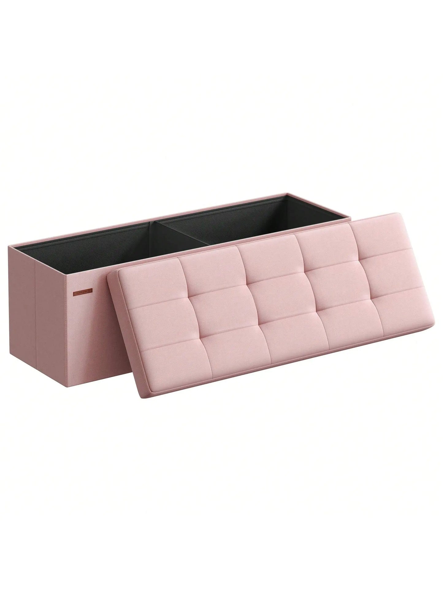 Folding Storage Ottoman Bench EndOfBed For Living Room 660Lb Capacity