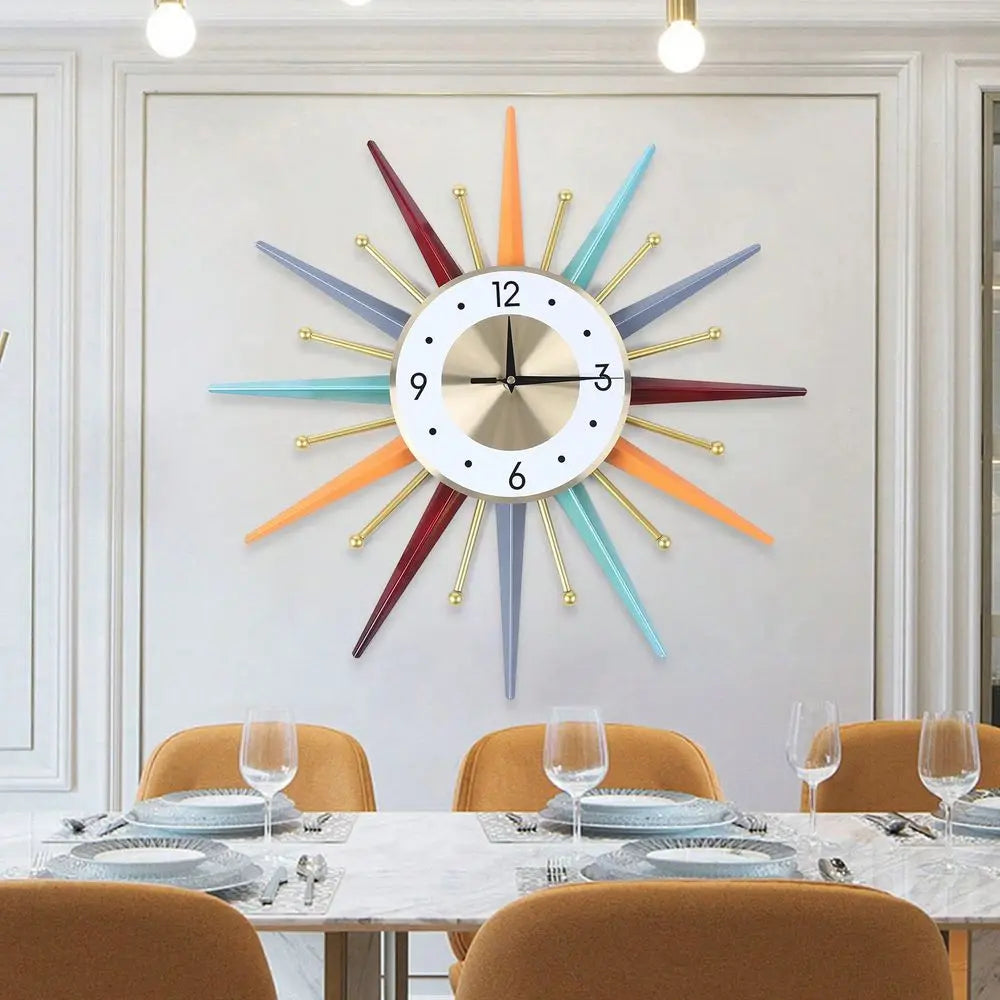 Wall Clock For Living Room Bedroom Study Indoor Outdoor Multiuse