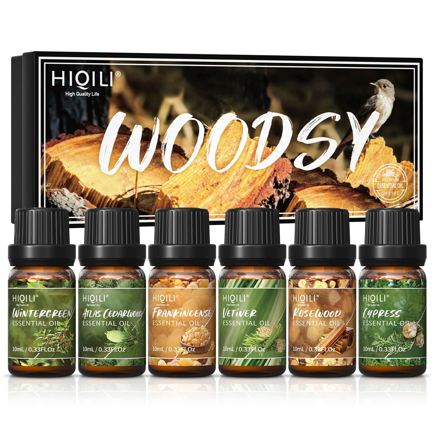 HIQILIE Fragrance Oil Set 6 Piece Diffuser Aromatherapy