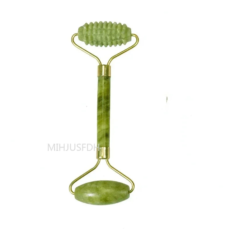 Jade Roller Massager Gua Sha Stone For Face And Body