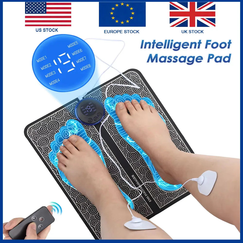 Agdoad Smart EMS Foot Massager 8 Modes 19 Levels Pad